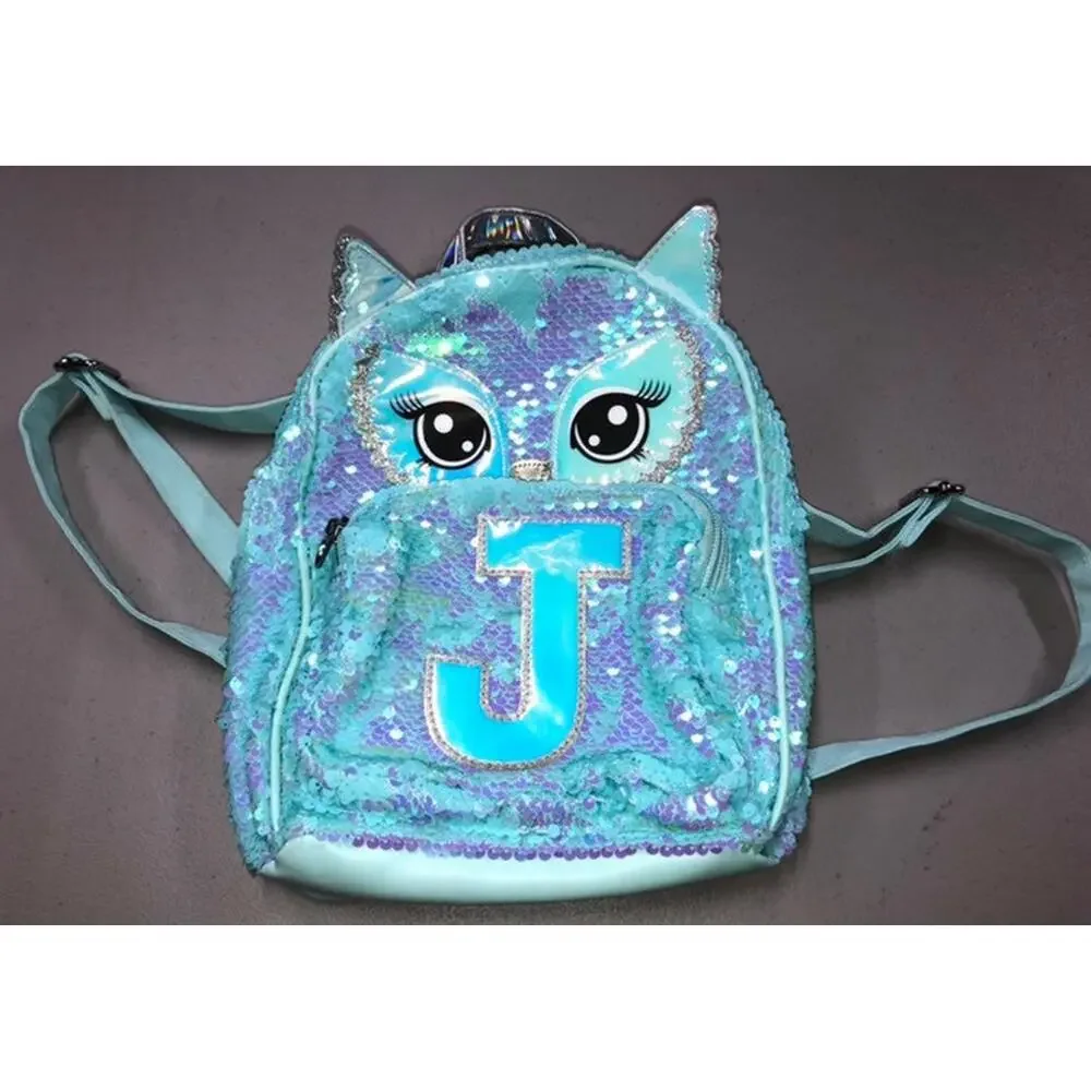 Justice Owl Sequin backpack
